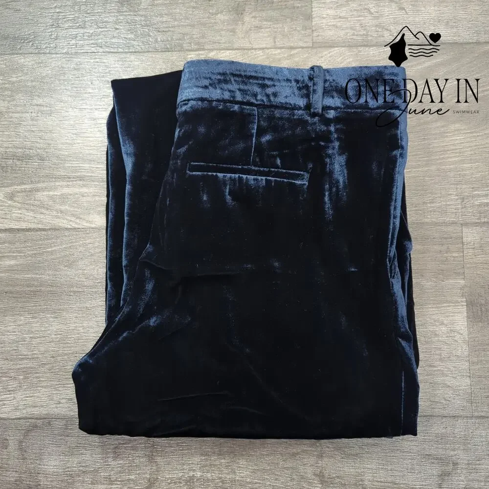 Ann Taylor Velveteen Wide Leg Pants Size 14 - Picture 6 of 7